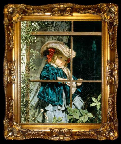 framed  Sophie Gengembre Anderson No Walk Today, ta009-2